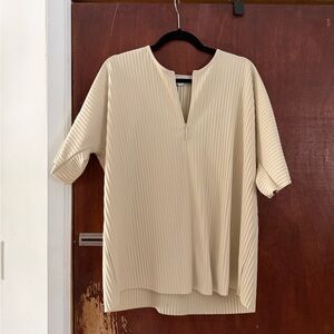 COS Cream Pleated Women's Blouse